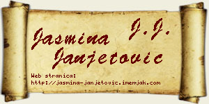 Jasmina Janjetović vizit kartica